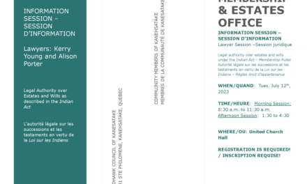 Estates Information Sessions